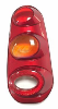 Feu arrire droit pour SMART FORTWO, 2003-2007, orange rouge, Neuf