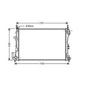 Radiateur de refroidissement moteur pour OPEL VECTRA C 2002-2005, OEM: 24418338, Neuf