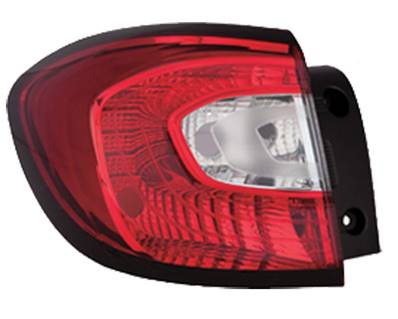 Feu arrière gauche pour RENAULT CAPTUR, 2013-2017, sans porte lampe, Externe, Neuf