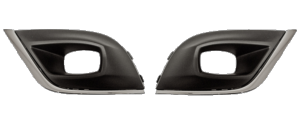 Kit grilles de calandre droite & gauche pour RENAULT CLIO IV 2016-2019 trou AB, profil chrome Neuves
