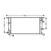 Radiateur de refroidissement moteur pour RENAULT MÉGANE III ph.1 2008-2012, OEM: 214100016R, Neuf