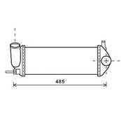 Intercooler pour RENAULT KANGOO II ph.1 2008-2013, OEM: 8200427469, Neuf