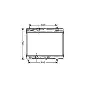 Radiateur de refroidissement moteur pour TOYOTA YARIS III ph.2 2014-2016, OEM: 164000Q040, Neuf