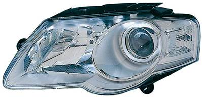 Phare Optique avant gauche pour VOLKSWAGEN PASSAT B6 2005-2010, H7+H7, vers. Valeo, Neuf