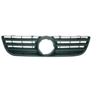 Grille de calandre centrale pour VOLKSWAGEN POLO IV phase 2, 2005-2009, noire, pare chocs avant