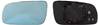 Miroir Glace rtroviseur gauche pour AUDI A3 I phase 1, 1996-2000, (grand modle), bleu, asphrique