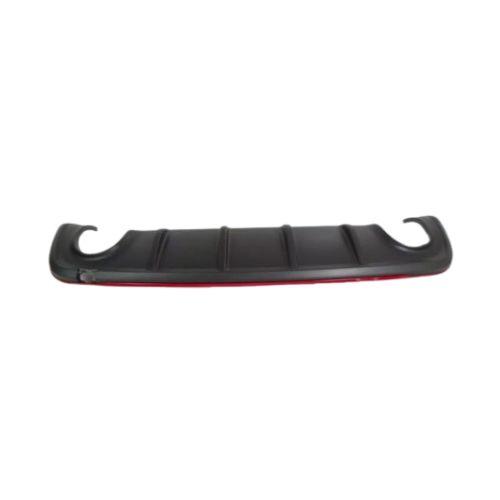 Spoiler de pare-chocs arrière pour ALFA ROMEO GIULIETTA depuis 2016, noir, avec sortie à double échappement, avec profil rouge, Neuf