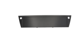 Bandeau porte plaque immatriculation pour AUDI A6 III ph. 1 2004-2008, trous capteurs radar, Neuve