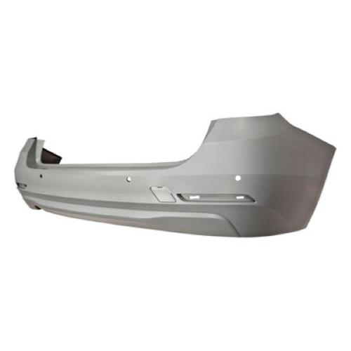 Pare chocs arrière pour BMW Serie 3 F30 2012-2014, trous radar + supports, avec cache crcohet, Mod. SW, Neuf à peindre