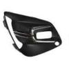 Grille pare-chocs avant gauche pour RENAULT CLIO V ph. 1 2019-2023, trous feu antibrouillard, moulures chromée, noires gaufrées, siege antibrouillard, Neuve