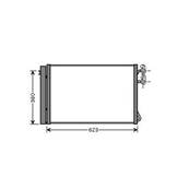 Condenseur de Climatisation pour BMW Serie 3 E90-E91 2005-2008, OEM: 64539229022, Neuf