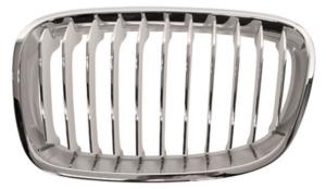 Grille de radiateur avant gauche pour BMW SERIE 1 F20 de 2011 à 2015, mod urban, blanche/chromée