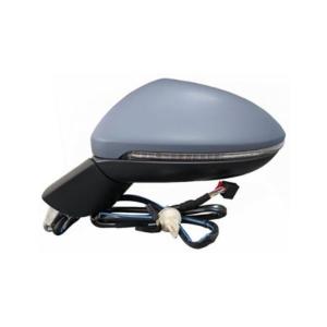 Rétroviseur gauche pour VOLKSWAGEN GOLF VII SPORTSVAN phase 2 2017-2021, électrique, feu répétiteur et de courtoisie, mémoire, 11 PIN, Neuf à peindre