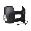 Rétroviseur droit pour FORD TRANSIT Mk8 phase 2 depuis 2019, électrique, noir, chauffant, avec feu (5W), avec bras long, convexe, 6 PIN, Neuf