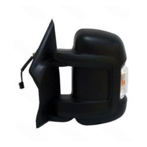 Rétroviseur gauche pour FIAT DUCATO III phase 2 2014-2023, électrique, noir, chauffant, avec feu (16W), avec BLIS, bras court, convexe, 12 PIN, Neuf
