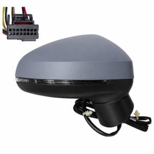 Rétroviseur droit electrique pour AUDI A1 2014-2018, degivrant, rabattable, avec clignotant, 8 pin, coque à peindre, Neuf