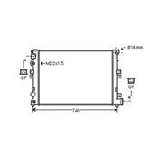 Radiateur de refroidissement moteur pour PEUGEOT EXPERT I ph.1 1995-2003, OEM: 1301P3, Neuf