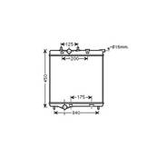 Radiateur de refroidissement moteur pour CITROËN DS3 2010-2016, OEM: 1330S4, Neuf