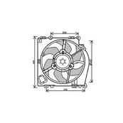 Ventilateur Radiateur moteur pour NISSAN MICRA III (K12) ph.2 2005-2007, OEM: 21481AY610, Neuf