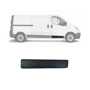 Moulure baguette latérale sur porte avant droite pour OPEL VIVARO I phase 1, 2001-2006, Grise foncé, Neuve