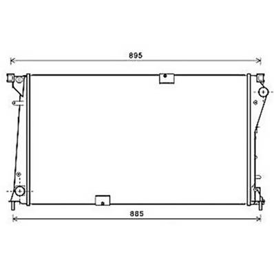 Radiateur de refroidissement moteur pour OPEL VIVARO I ph.2 2006-2014, OEM: 2140000Q0D, Neuf
