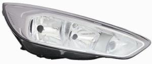 Phare Optique avant droit pour FORD FOCUS III phase 2 2014-2018, H7+H15, corps chromé, Neuf