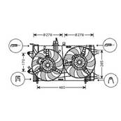Ventilateur Radiateur moteur pour FIAT GRANDE PUNTO 2005-2009, OEM: 1341392, Neuf