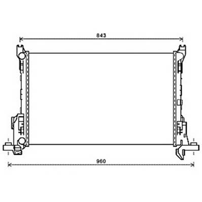 Radiateur de refroidissement moteur pour FIAT TALENTO depuis 2016, OEM: 214104344R, Neuf