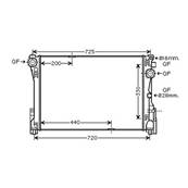 Radiateur de refroidissement moteur pour MERCEDES CLASSE C ph.1 2007-2011 (W204), OEM: 0995002703, Neuf