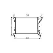 Radiateur de refroidissement moteur pour MINI ONE/COOPER R50/R53 2001-2004, OEM: 1475552, Neuf