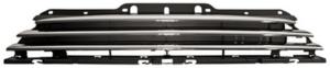 Grille/calandre radiateur supérieure pour MINI R56/R57 de 2011 à 2014, ONE/COOPER, modèle diesel, Noire avec moulures chromées, Neuve
