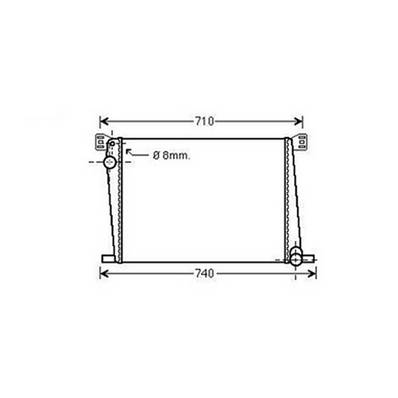 Radiateur de refroidissement moteur pour MINI ONE/COOPER R56/R57 2011-2014, OEM: 17117535099, Neuf