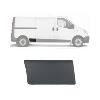 Moulure bouchon latérale sur aile arrière droite pour RENAULT TRAFIC II phase 2, 2006-2014, Grise foncé, châssis long, Neuve