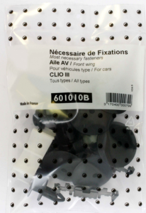 Kit de fixation assemblage Aile avant pour RENAULT CLIO III  2005 à 2014 (Tous modèles), Neuf