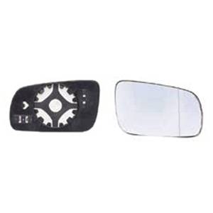 Miroir Glace rétroviseur gauche pour SEAT IBIZA II phase 3, 1999-2002, bleu, dégivrant, asphér