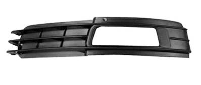 Grille de calandre gauche pour AUDI A6 III ph. 2 2008-2011, trou antibrouillard, Noire, Neuve