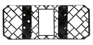 Kit grille de protection feu arrière pour CITROËN JUMPER II phase 1 2006-2014, noire, Neuf à peindre