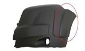 Crosse avant gauche pour PEUGEOT BOXER III phase 1 depuis 01/2024, noire, avec antibrouillard, pour modèles avec élargisseurs d’aile, Neuve