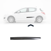 Moulure porte arrière gauche pour PEUGEOT 308 I phase 1, 2007-2011, noire gaufré, Mod. 5 portes, Neuve