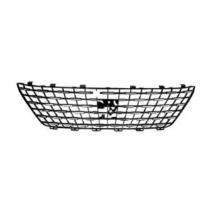 Grille radiateur pour PEUGEOT 5008 II 2017-2020, noire, avec moulure chromée, trou caméra, Neuve