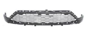 Grille centrale pare-chocs avant pour PEUGEOT 408 depuis 07/2022, noire, avec trous PDC, Neuve