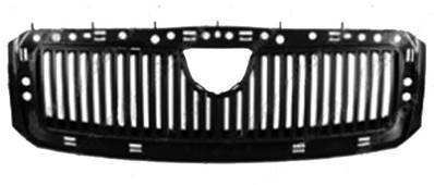 Grille radiateur centrale pour SKODA FABIA I ph. 2 2004-2007, Noire, Neuve