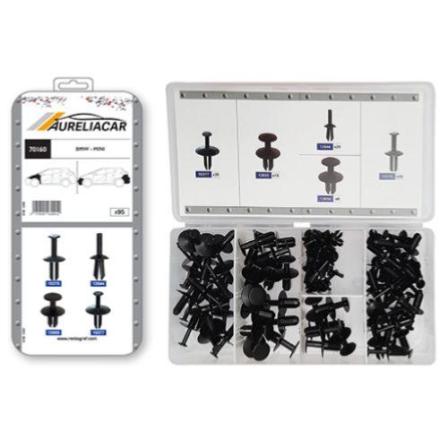Coffret de 95 assortiments de Rivets plastiques d''aile avant et pare-chocs avant/arrière pour BMW MINI, Neuf