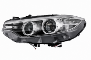 Phare gauche electrique à LED pour BMW Serie 3 F30/F31, 2015-2018, XENON, noir, D1S-PY24, avec moteur, Neuf