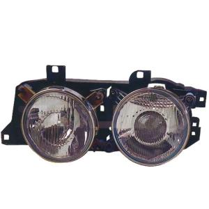 Phare optique manuel avant gauche pour BMW Serie 5 E34 1988-1995, H1+H1, Neuf