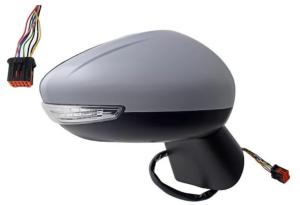 Rétroviseur droit pour CITROËN C3 AIRCROSS 2017-2021, électrique, dégivrant, sonde, Neuf à peindre