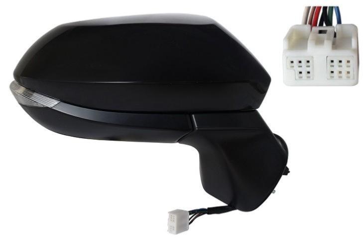 Rétroviseur droit électrique pour TOYOTA YARIS CROSS IV depuis 2020, dégivrant, feu clignotant à led, 6 pin, Neuf à peindre