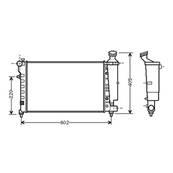Radiateur de refroidissement moteur pour CITROËN SAXO 1999-2003, OEM: 1330A8, Neuf