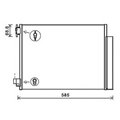 Condenseur de Climatisation pour DACIA SANDERO STEPWAY II ph.1 2012-2016, OEM: 921006454R, Neuf