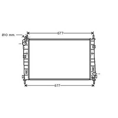 Radiateur de refroidissement moteur pour FORD MONDEO II ph.1 2000-2003, OEM: 1328479, Neuf
